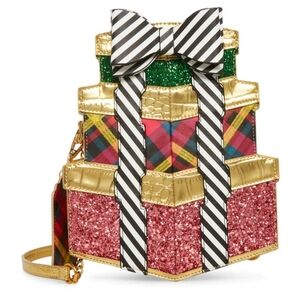 BETSEY JOHNSON KITSCH STACK OF GIFTS CROSSBODY